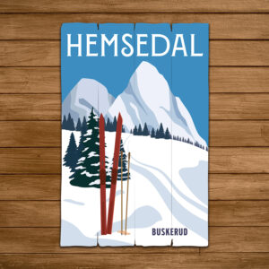 Retro hytteplakat - design 2