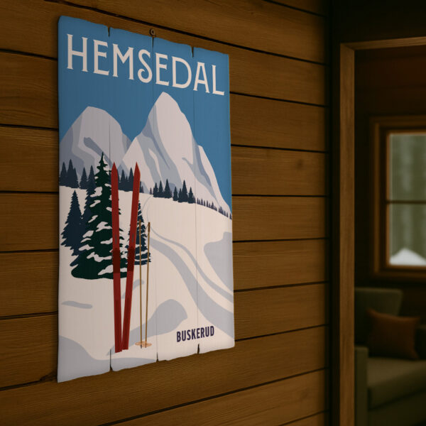 Retro hytteplakat - design 2 - Bilde 2