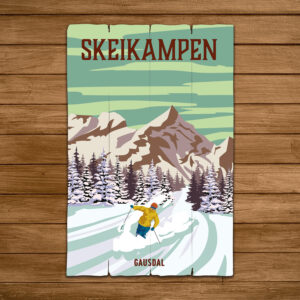 Retro hytteplakat - design 4