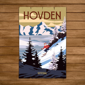 Retro hytteplakat - design 5