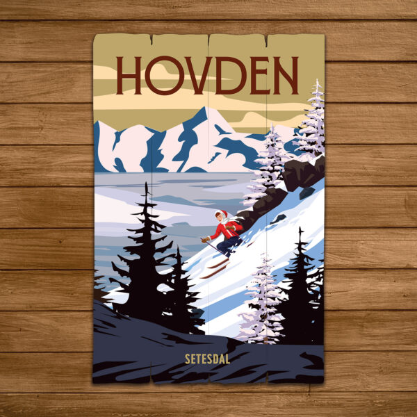 Retro hytteplakat - design 5